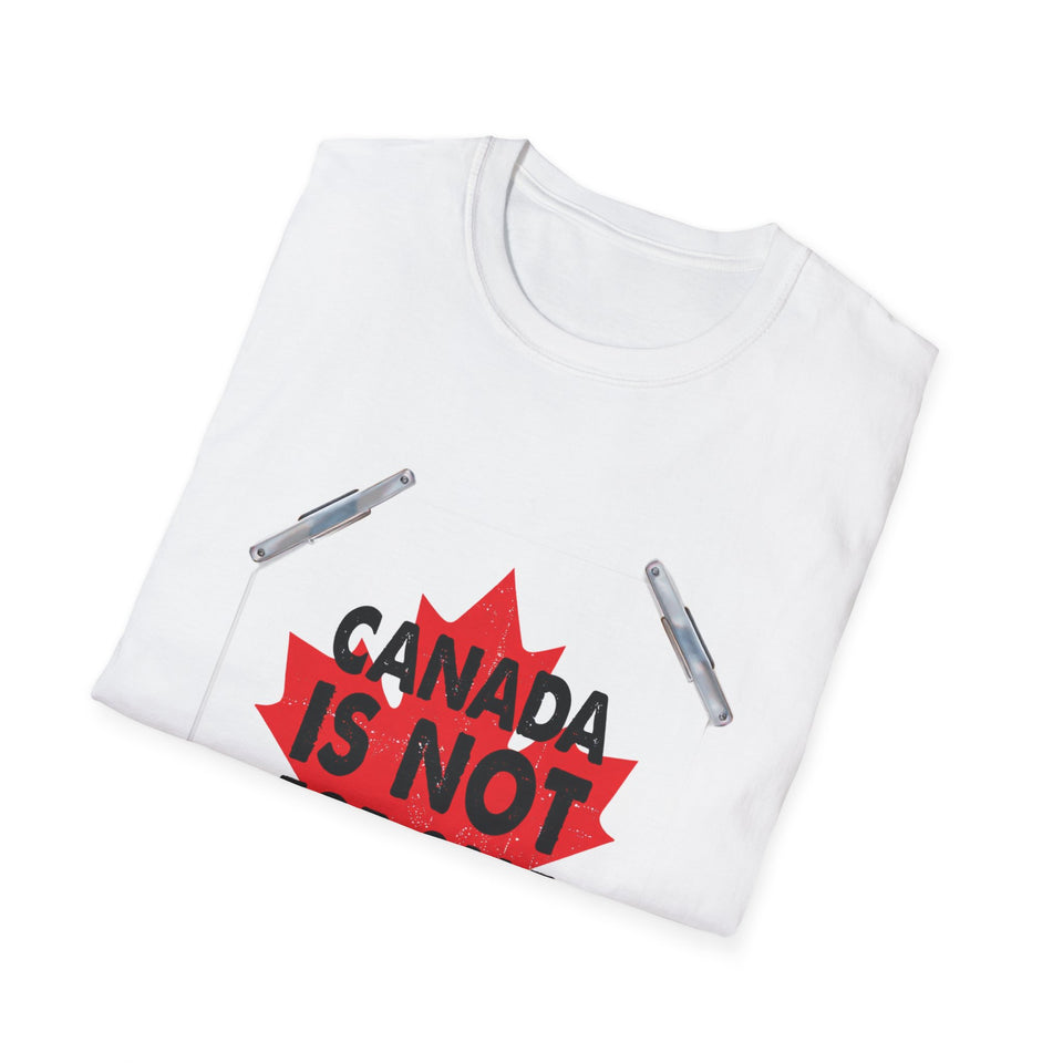 Canada Is Not For Sale T-Shirt – Bold Maple Leaf Protest Tee