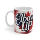 Elbows Up Canada Ceramic Mug - 11oz/15oz/20oz with National Pride Design