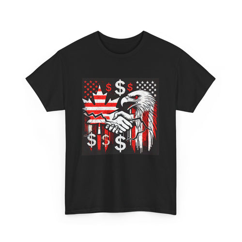 Patriotic Eagle Graphic Tee - Unisex Heavy Cotton Tee with Symbolic Design