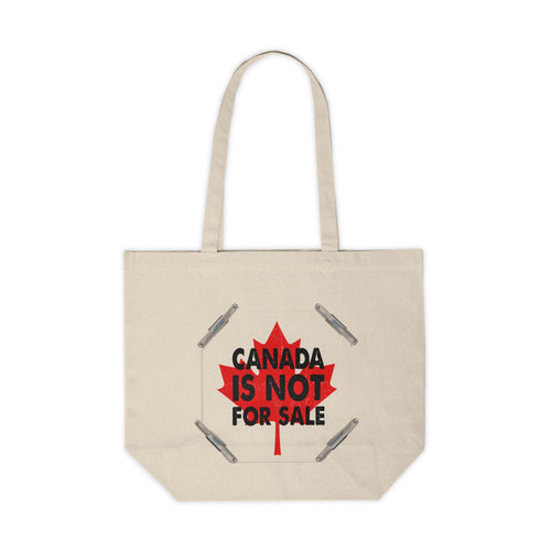 Canada Is Not For Sale Eco Tote – Patriotic Maple Leaf Statement Bag