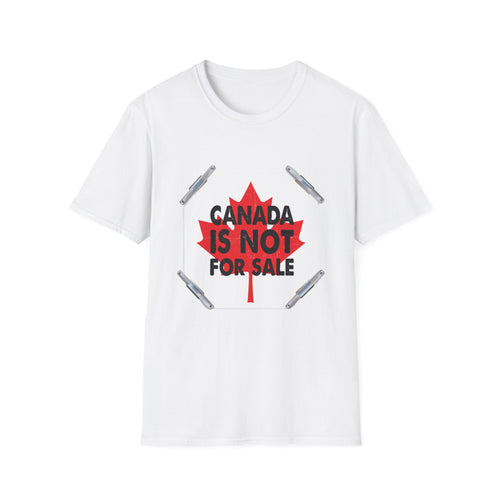 Canada Is Not For Sale T-Shirt – Bold Maple Leaf Protest Tee