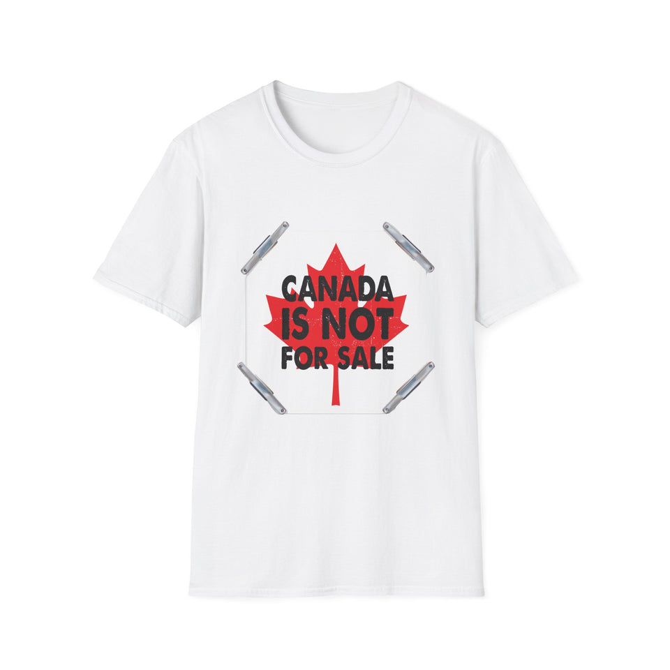 Canada Is Not For Sale T-Shirt – Bold Maple Leaf Protest Tee