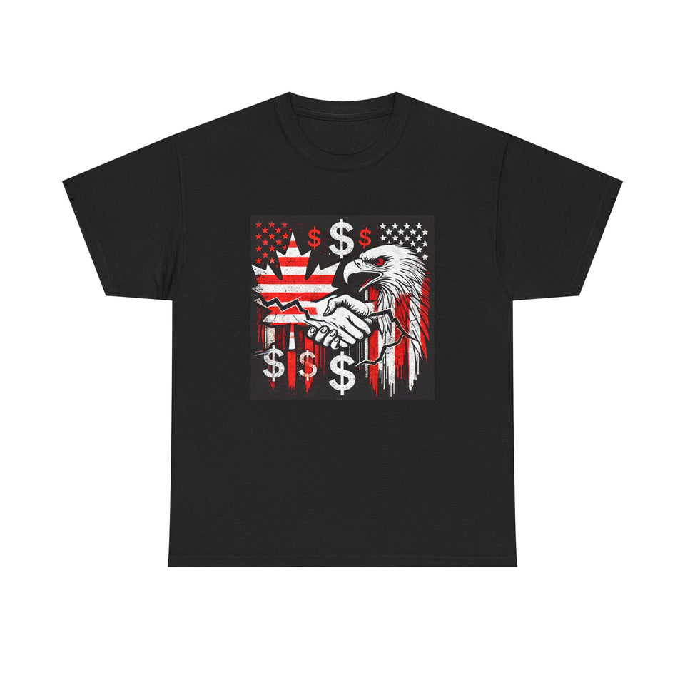 Patriotic Eagle Graphic Tee - Unisex Heavy Cotton Tee with Symbolic Design