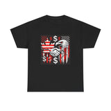 Patriotic Eagle Graphic Tee - Unisex Heavy Cotton Tee with Symbolic Design