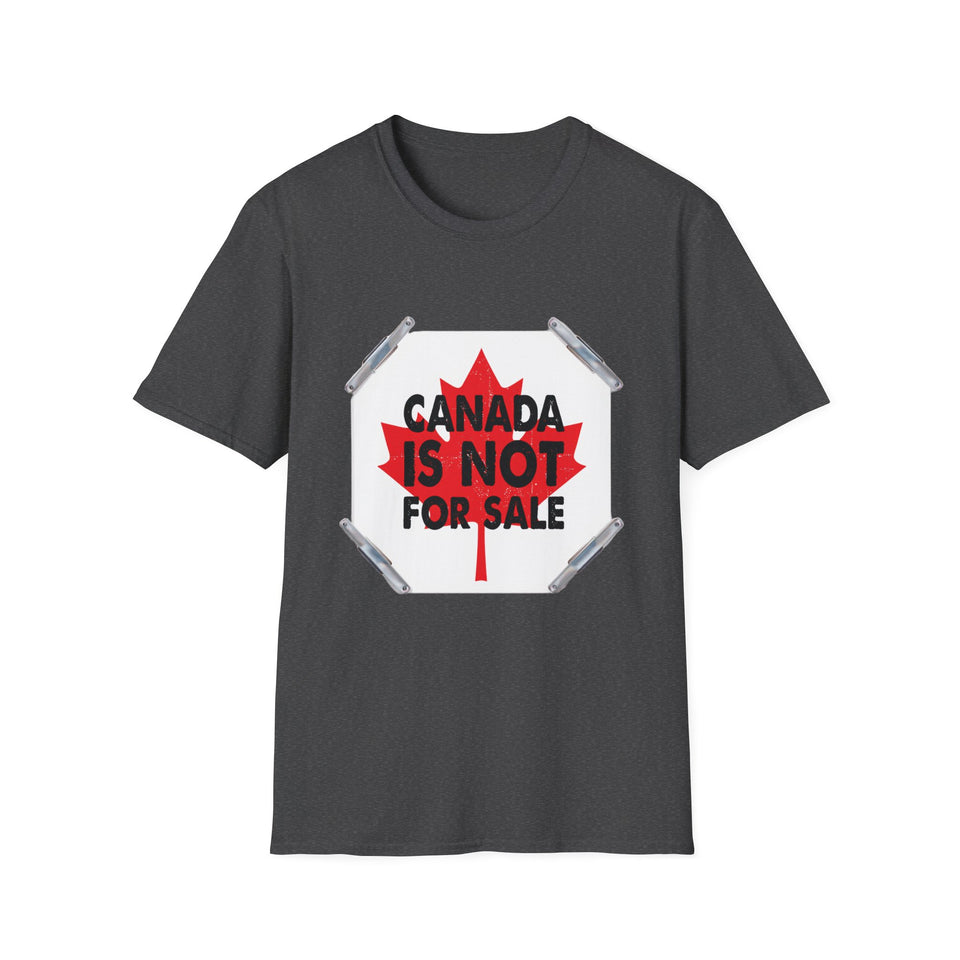 Canada Is Not For Sale T-Shirt – Bold Maple Leaf Protest Tee