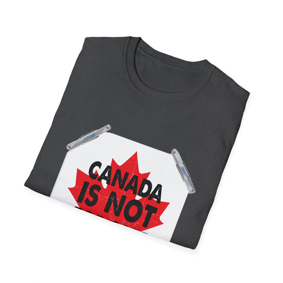 Canada Is Not For Sale T-Shirt – Bold Maple Leaf Protest Tee